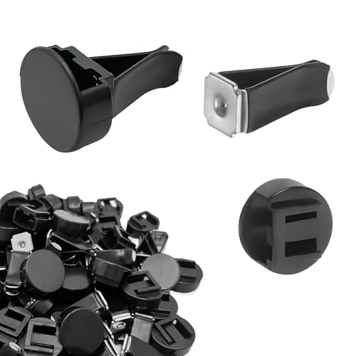 20 PCS Car Metal Air Vent Clips, Square Head Auto Air Conditioning Outlet Clip with Plastic Slot, Vent Clips Replacement Interior Decor for Most Vehicles, Car Accessories