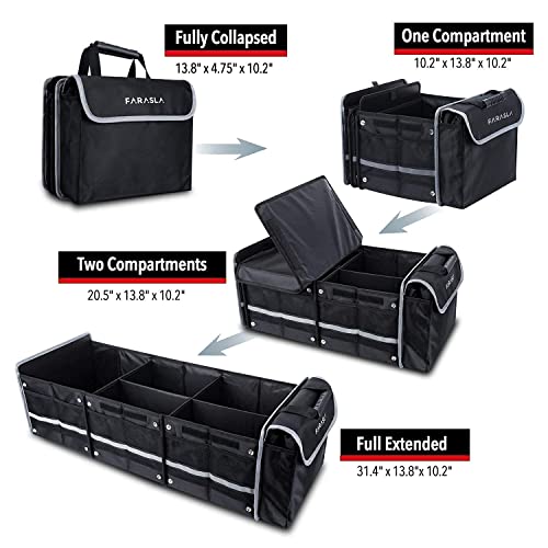 Waterproof Trunk Organizer with Leakproof Cooler Bag + Car Trash Can - view 2