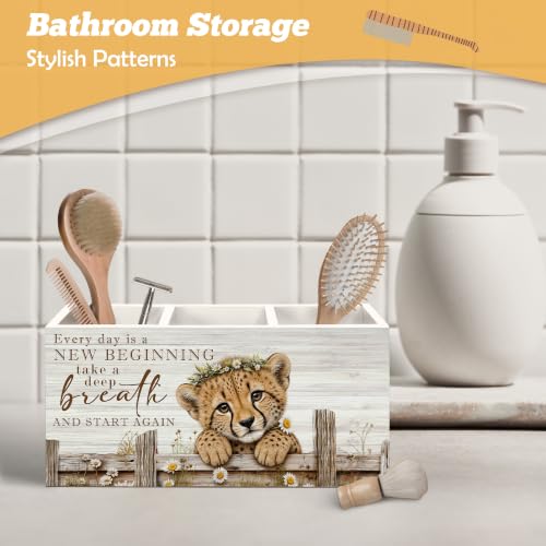 Motivational Leopard Pen Holder Organizer for Desk Accessories - view 6