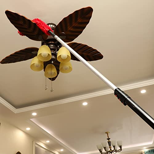 30 Foot High Reach Dusting Kit with 6-24 Foot Extension Pole // High Ceiling and Cobweb Duster with Telescopic Pole // Microfiber and Outdoor & Indoor Extendable Duster Cleaning Kit - view 6