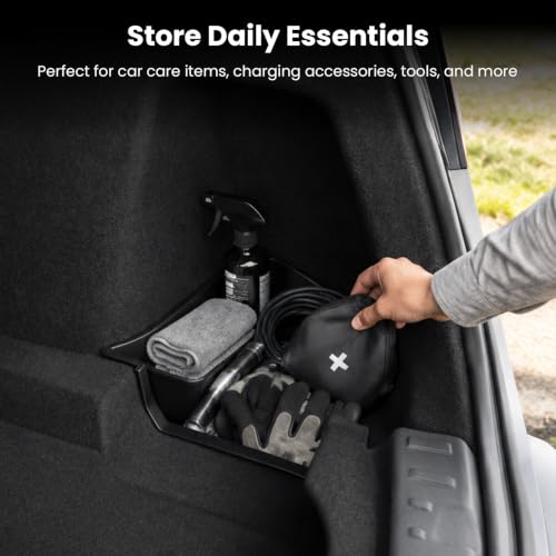 Rear Trunk Storage Bins for 2026 Tesla Model Y L, TPE Side Cargo Organizer Boxes with Lids, Waterproof Anti-Rattle Rear Trunk Accessories for Model Y L 6-Seater Long Wheelbase - view 7