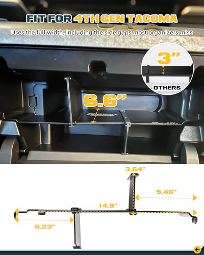 Glove Box Organizer Fit for 2024-2026 Toyota Tacoma - view 2