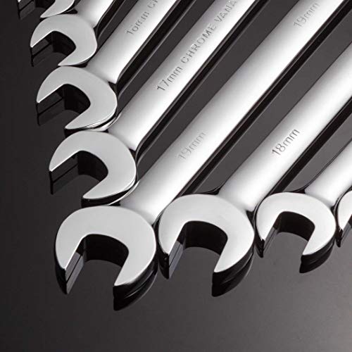 Ratchet Spanner Set 12 Piece Metric Sizes 8mm to 19mm - view 5