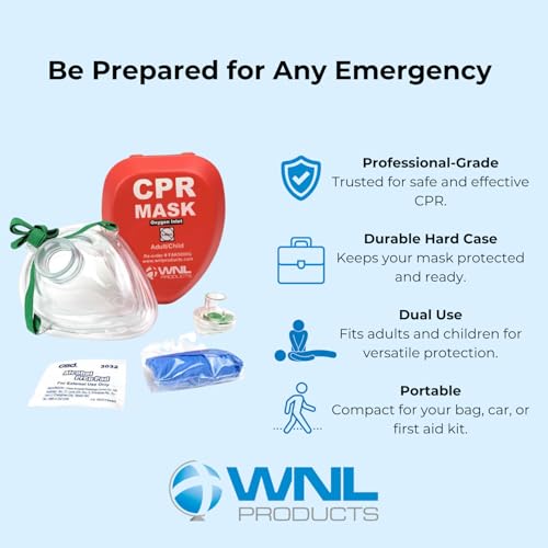 CPR Rescue Mask, Adult/Child and Infant, Hard Case Kit - view 6