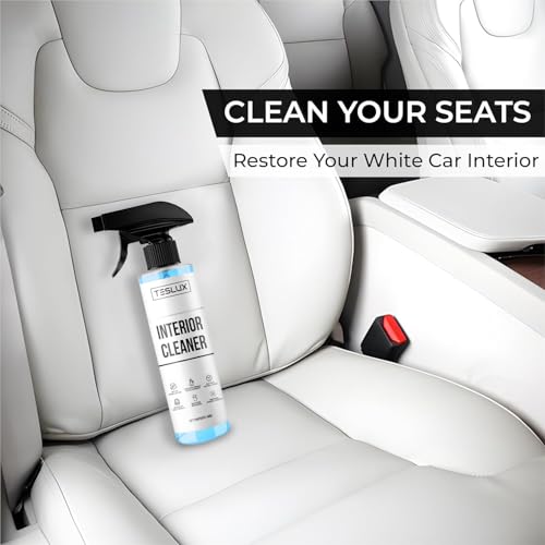 Interior Cleaner For Tesla White & Black Vegan Leather - Stain Remover - Solution for Complete Interior Cleaning - Ideal for Seats, Doors, Console, Dash - Accessories For Tesla Model 3, Y, S, X - view 5