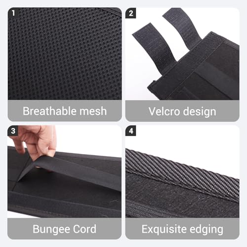 1PCS Car Rear Trunk Organizer Side Divider Board Console Storage Divider Waterproof Easy To Install Trunk Storage Organizer Side for Car, SUV,[Black] - view 6