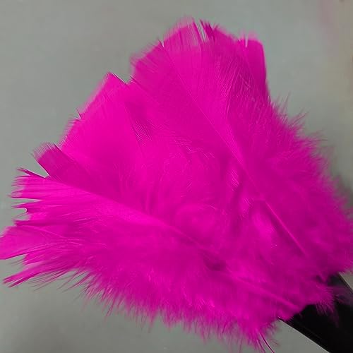 Turkey Feather Dusters for Cleaning Home Blinds Kitchen car Office, Eco-Friendly Reusable （2 pcs Rose red） - view 5