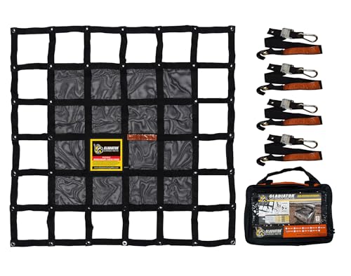 Heavy Duty Cargo Net - Truck Organizer-Interior-Roof Rack-Jeep-SUV- Baja-Camping -(GBN-100) 4' x 4'
