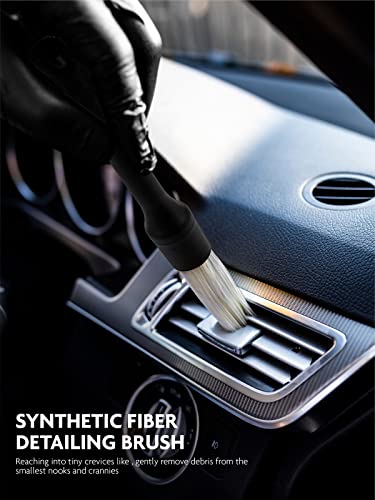 Car Detailing Brush Set, Interior Leather Cleaning Kit, 9PCS - view 4