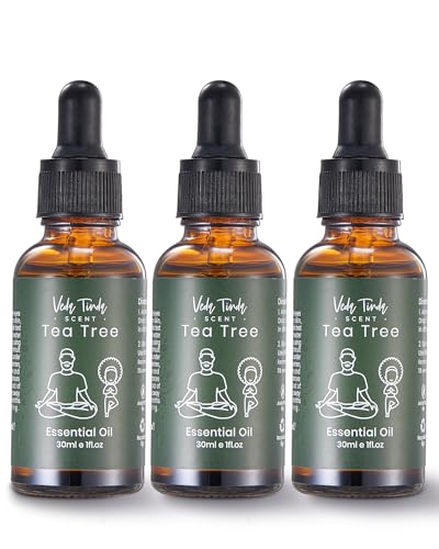 VTS Tea Tree Oil, Natural Essential Oil, 3 Fl Oz (Pack of 3)