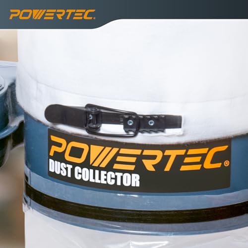 1 HP Dust Collector with 1 Micron Dust Collector Bags and Mobile Base, Dust Collectors with 800 CFM for Woodworking Dust Collection System (DC1081) - view 5