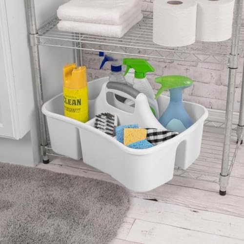 Extra Large 5 Gallon Divided Cleaning Caddy Organizer with Handle - view 3
