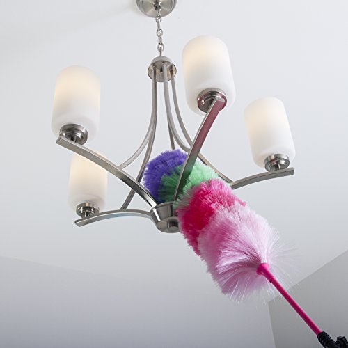 Kitchen + Home Large Static Duster - 27" Inch Electrostatic Feather Duster attracts dust Like a Magnet! Rainbow - view 5