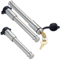 61653 | 3 Pack Mixed 2.5, Keyed Alike, Hitch Locks for B&W 2" & 2.5" Tow and Stow 10K LB & 18K LB - Includes Lock for 2.5" Receiver