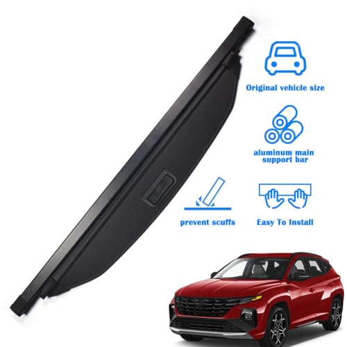 For Hyundai Tucson Cargo Cover 2026 2022 2023 2024 2025 Black Retractable Trunk Cover for Hyundai Tucson Accessories - view 2