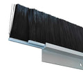 Garage Door Brush Seal, Double Layer Door Brush Sweep 3 Pack, 3" x 39.37" Heavy Duty Aluminum Seal, Screw-On Gap Blocker for Wide Gaps, Roll-Up & Exterior Doors (9.8FT)