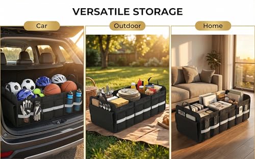 100L Car Trunk Organizer,Foldable Organizer for SUV & Sedans - view 4