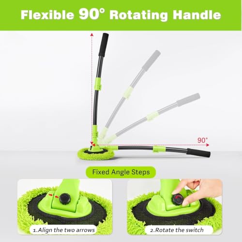 7-in-1 Car Wash Brush Kit with 15° Curved Long Handle for Cars - view 5