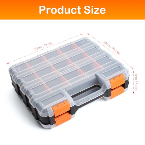 Double Side Small Parts Organizer Hardware Storage for Screws Nuts - view 4