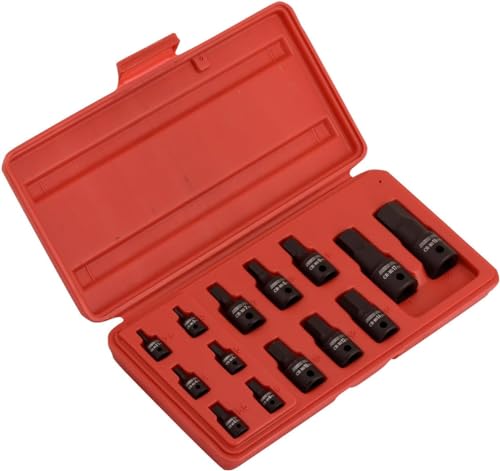 01141B Allen-Bit Socket Set, Metric Socket Set, 2.5 mm to 19 mm, 1/4-Inch, 3/8-Inch, and 1/2-Inch Drive, CrMo Steel, Impact-Grade, 14-Piece Set - view 2