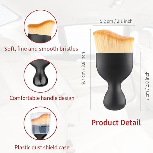Car Interior Cleaning Brush Set, 2PCS - view 6