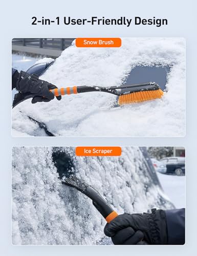 2-Pack 27" Snow Brush & Ice Scraper for Car Windshield Snow Removal - view 6