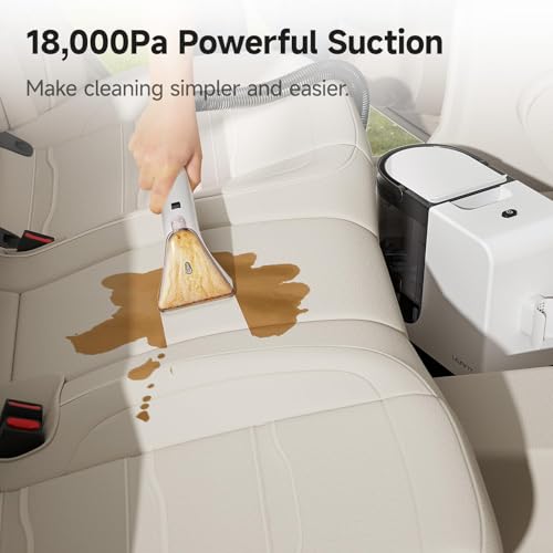 Carpet Cleaner Machine with Powerful Suction for Pets with Cleaning Tools& Solution Carpet Cleaner for Cars,Couch,Furniture Set of 1 - view 2