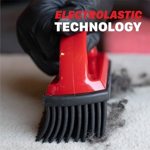 Universal Car Carpet Lint & Hair Removal Brush - Electrostatic Rubber Bristles - Efficiently Removes Pet Hair from Dogs, Cats & Other from Interiors & Carpets - Easy-to-Clean - view 6