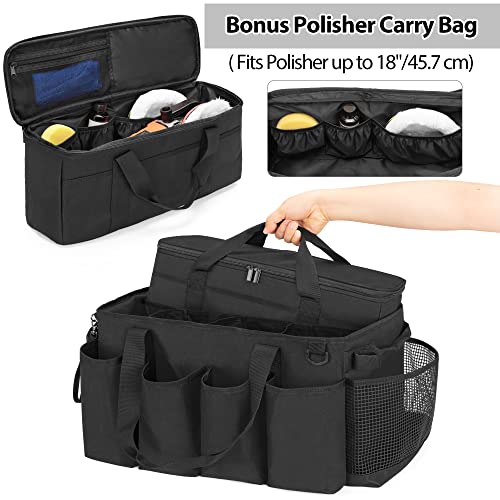 Detailing Bag with Polisher Carry Bag for Buffer Bottle Towel - view 2