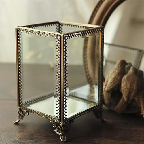 Makeup Organizer Vintage Make up Brush Holder with Free White Pearls - Small - view 2