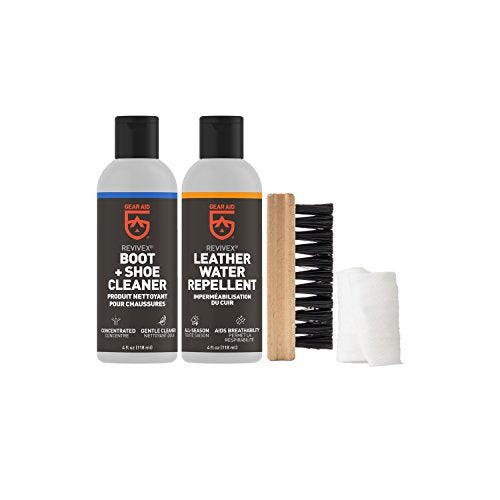 Revivex Leather Shoe and Boot Cleaner Conditioning Kit, Restore Your Sneakers, Work and Hiking Boots, Includes Soap - view 2