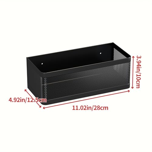 1 Pcs Magnetic Shelf For Fridge, Black, 11''L*4.9''W*3.9''H - view 2