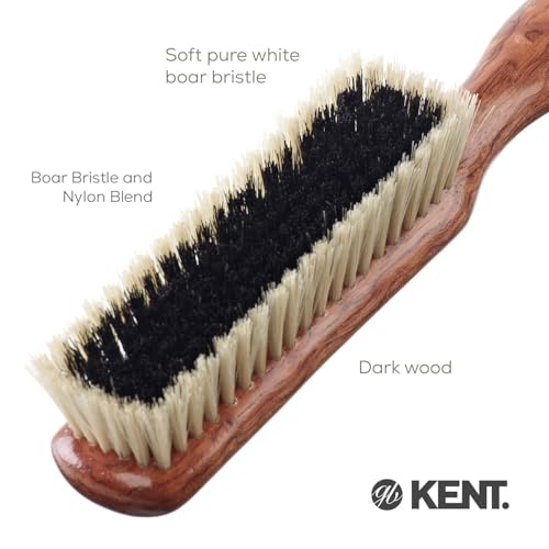 CP6 Clothes Brush. Cashmere Care Dark Wood with Black & White Boar Bristle, Lint Remover for Wool and Silk for Keeping Delicate Fabrics Free from Fibres, Fluff and Pet Hair. Made in England - view 6