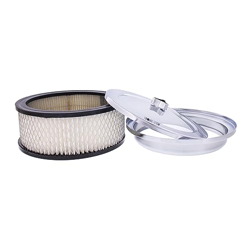 S1106 Chrome 6 ⅜ inch Air Cleaner Assembly, Low Profile, Die-Cast Chrome Plated Wing Nut, Filter Included – One Air Cleaner Assembly - view 6