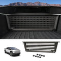 Truck Bed Divider Compatible with 2024-2026 Tesla Cybertruck, Rear Trunk Cargo Aluminum Organizer Carbon Steel Molle Panel with 8 Removable Hooks, No Drill Installation & Adjustable Partitions