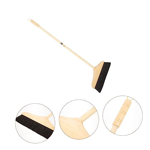 Horsehair Broom Floor Sweeper Soft Bristle with Metal Handle - view 6