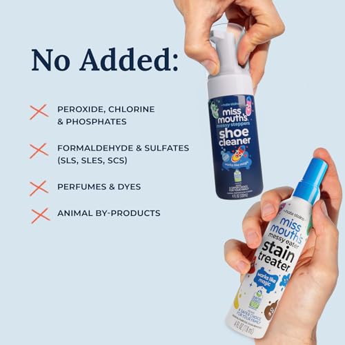 Messy Eater Stain Treater and Messy Steppers Shoe Cleaner Kit - 16oz Stain Remover Spray + Refill + Foaming Sneaker Cleaner - Laundry, Carpet, Upholstery, Shoes - view 6