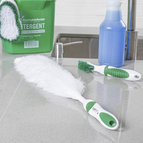 22 in Green and White Polypropylene Duster, Washable, 10 Ct - view 6