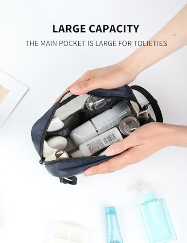Travel Small Toiletry Bag for Men, Navy, 7.9 * 3.7 * 2 Inches - view 6