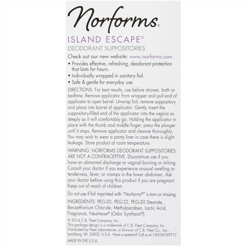 Feminine Deodorant Suppositories, Island Escape, 12 Ct, 3 Pk - view 6