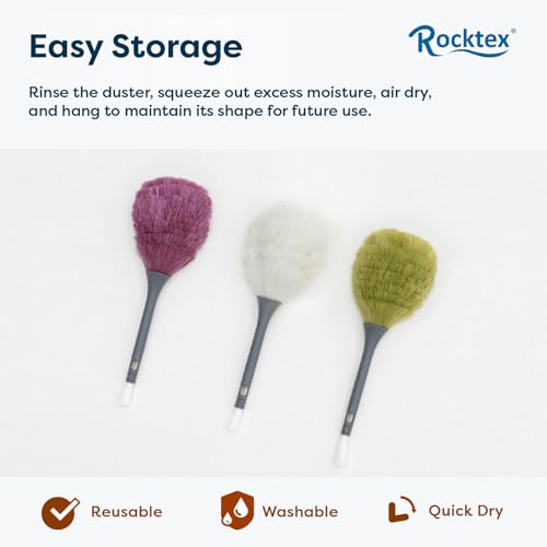 3 Pack Microfiber Delicate Duster & Detail Brush - Dual Ended Duster with Microfiber, Electrostatic and Washable Screen Static Cleaning Tool for Office, Car, Laptop, Screen, Keyboard, TV - view 4