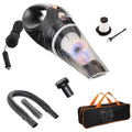 Black Handheld Portable Car Vacuum Cleaner, 120W 12V Corded Vacuum, Copper Feature, Car Interior Detailing, Compact Auto Vacuum, Powerful Car Cleaning Kit, Travel Essentials, Car Accessories