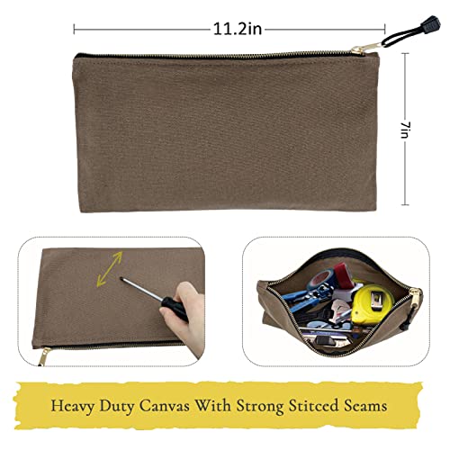 Heavy Duty Canvas Tool Bag Organizer, 7 Pack Assorted Colors 12.5″ x 7″ - view 4