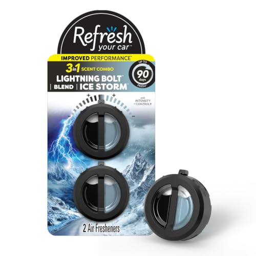 ! E301451000 Dual Scent Mini Diffusers, Midnight Black/Ice Storm Scent
