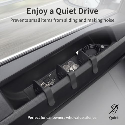 4 PCS Car Door Side Storage Partition, Divider Baffle Car Side Organizer, Car Door Compartment Storage Partition, Universal for Cars SUVs (Black) - view 6