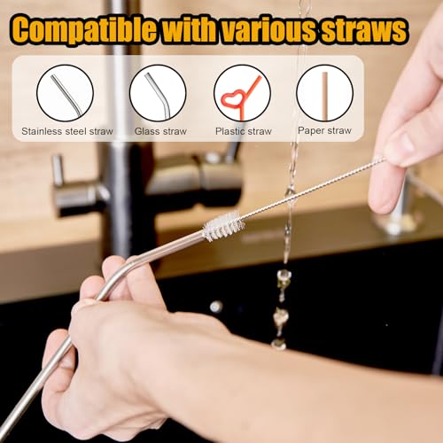 12 Pcs Crevice Cleaning Brush, Straw Brush for Bathroom, Kitchen and Window - view 6