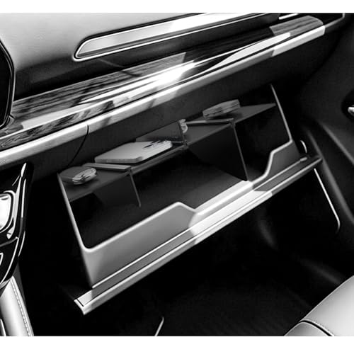 Acadia 2026 2027 Glove Box Organizer Compatible with 2024 2025 2026 2027 GMC Acadia Accessories Passenger Side Storage Divider Partition Insert Box ABS Glove Storage Compartment Organizer Tray - view 3