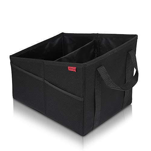 Car Seat Organizer - Passenger Seat Organizer, Collapsible Small Car Seat Storage Organizer for Console Front/Back, Automotive Backseat Organizer with Belt 4 Cup Holders for Kids Accessories - view 2