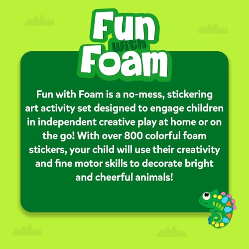 Fun with Foam Sticker Art – Animals, Craft Kit, Gift for Kids - view 6