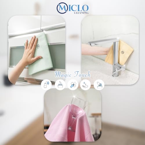 Microfibre Premium Cleaning Cloth Set of 3 - Magic Cloth | All Purpose, Absorbent Washcloth | Microfiber for Window, Kitchen, Bathroom | Lint-Free, Scratch-Free Glass CLoth | 16'' x 24'' | Soft Series - view 6